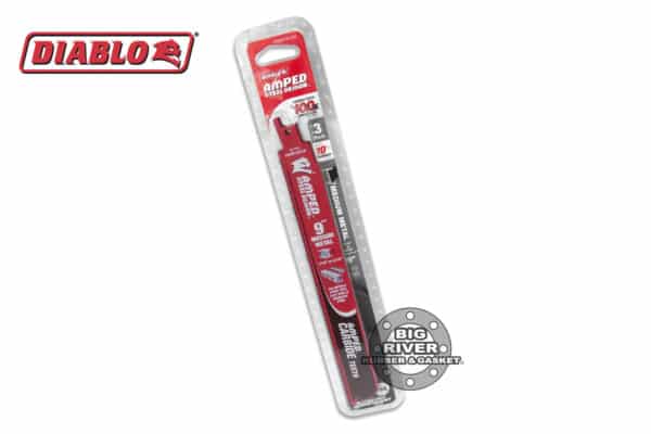 Diablo DS0910CFA3 9" 10TPI AMPED™ Steel Demon™ Carbide Teeth Reciprocating Saw Blades for Medium Metal (3-Pack)