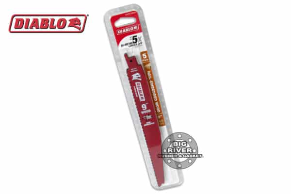 Diablo DS0912BW5 9" 4/6TPI Bi-Metal Reciprocating Saw Blades for Nail-Embedded Wood (5-Pack)