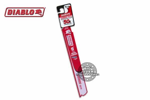 Diablo DS0912CF 9" 12TPI Steel Demon™ Carbide Teeth Reciprocating Saw Blade for Thin Metal Conduit