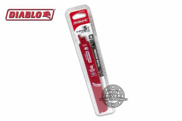 Diablo DS0914BF5 9" 14/18TPI Bi-Metal Reciprocating Saw Blades for Medium Metal (5-Pack)