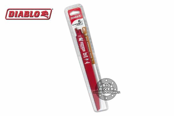 Diablo DS1212BW5 12" 4/6TPI Bi-Metal Reciprocating Saw Blades for Nail-Embedded Wood (5-Pack)