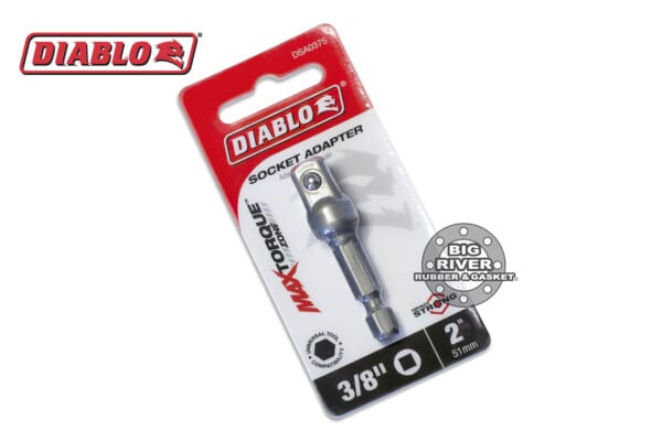 Diablo DSA0375 1/4" Hex to 3/8" Square Socket Adapter
