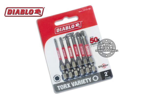 Diablo DTV2-S6 2" Torx Drive Bits (6-Piece)