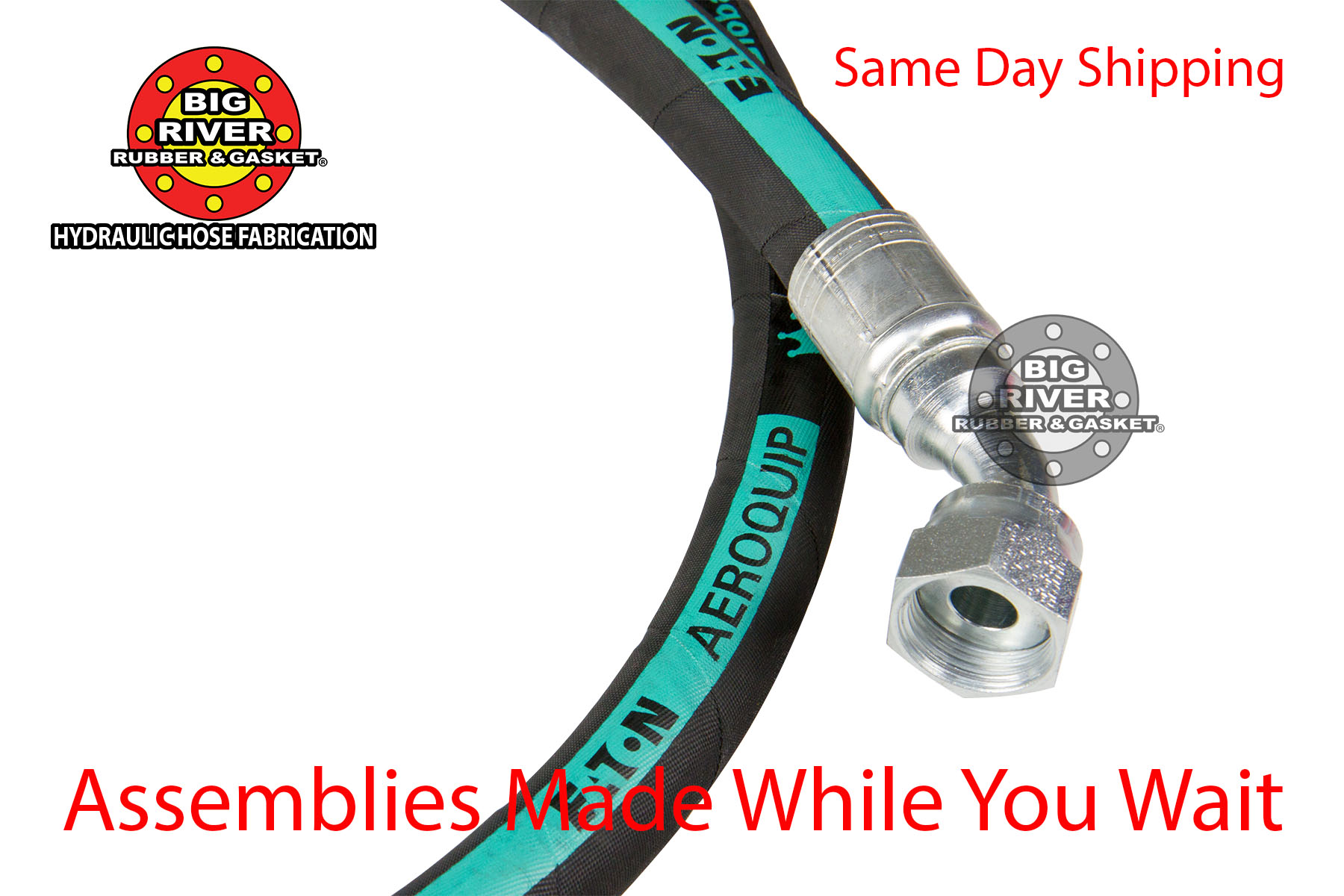 Eaton® Aeroquip® Hydraulic Hose Assembly Big River Rubber & Gasket