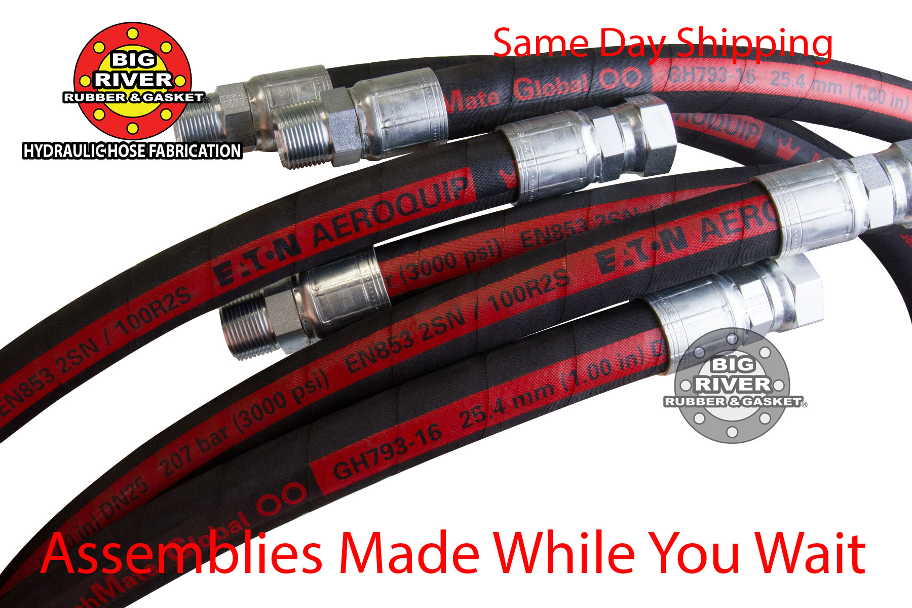 Eaton® Aeroquip® Hydraulic Hose Assembly Big River Rubber & Gasket