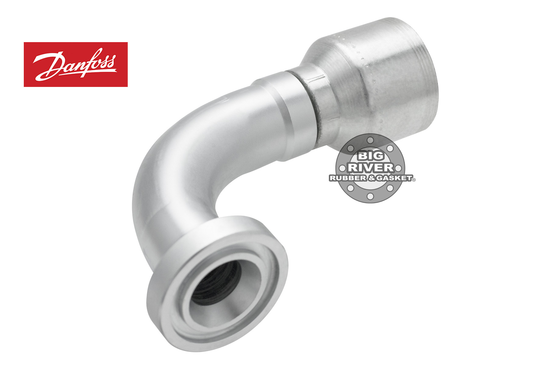 (FHB) 4S16FHB12 Eaton SAE Code 62 Flange 90° Elbow Big River Rubber & Gasket