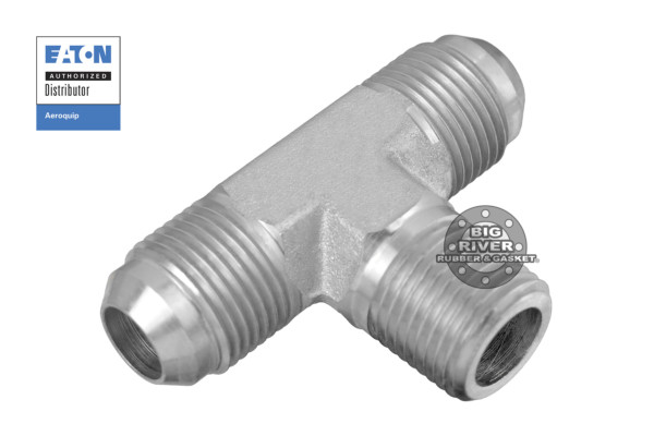 Eaton Aeroquip Male 37° Flare to Male External Pipe to Male 37° Flare Tee Adapter