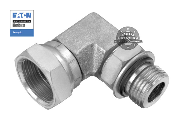 Eaton Aeroquip Female Internal Pipe Swivel (NPSM) to Male SAE O-Ring Boss 90° Elbow Adapter