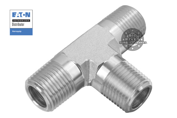 Eaton Aeroquip Male External Pipe to Male External Pipe to Male External Pipe NPTF/NPSM Tee Adapter