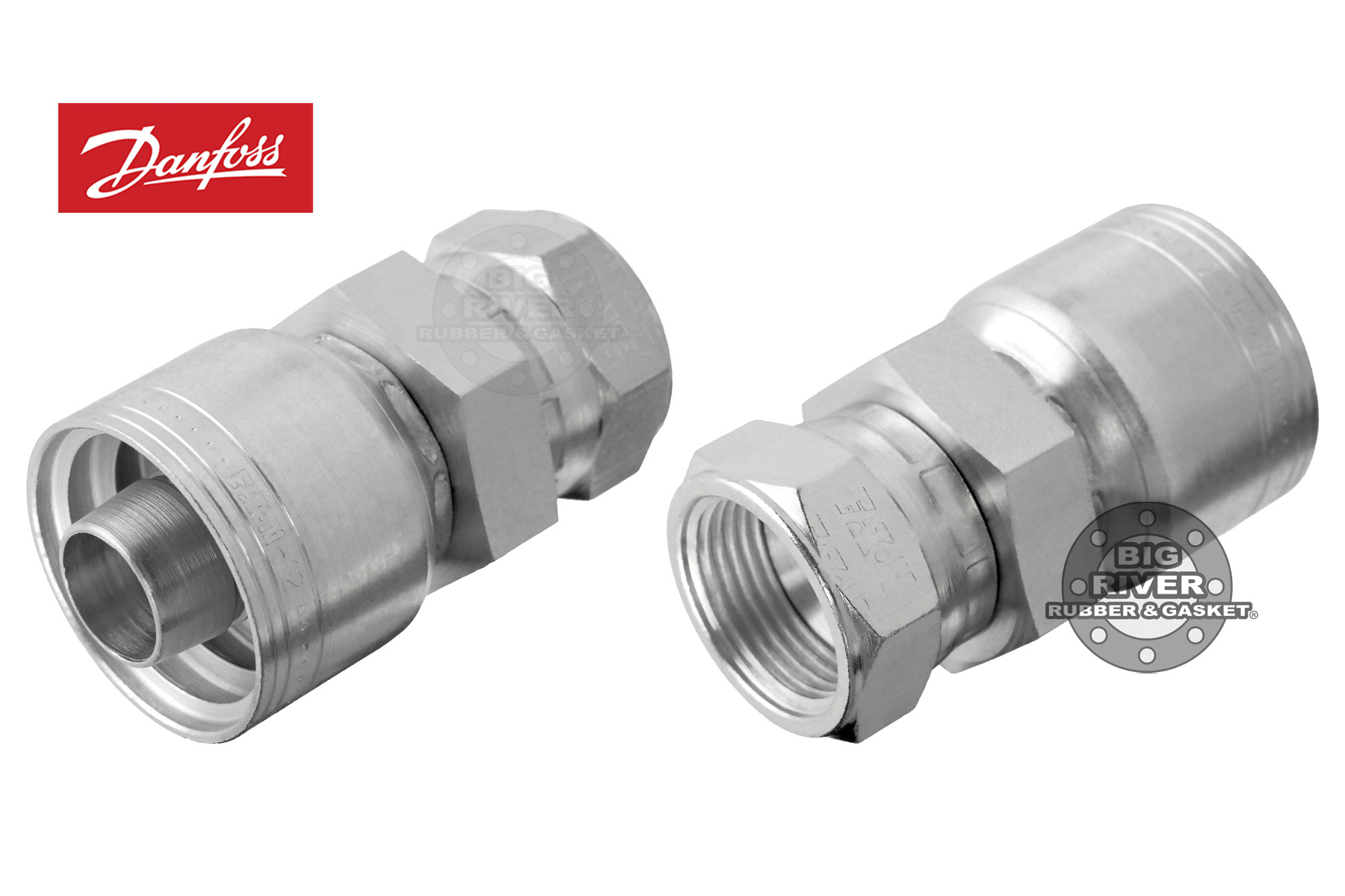 (JF) 1A12JF12 Danfoss Aeroquip Female JIS 30° Flare Swivel Straight TTC