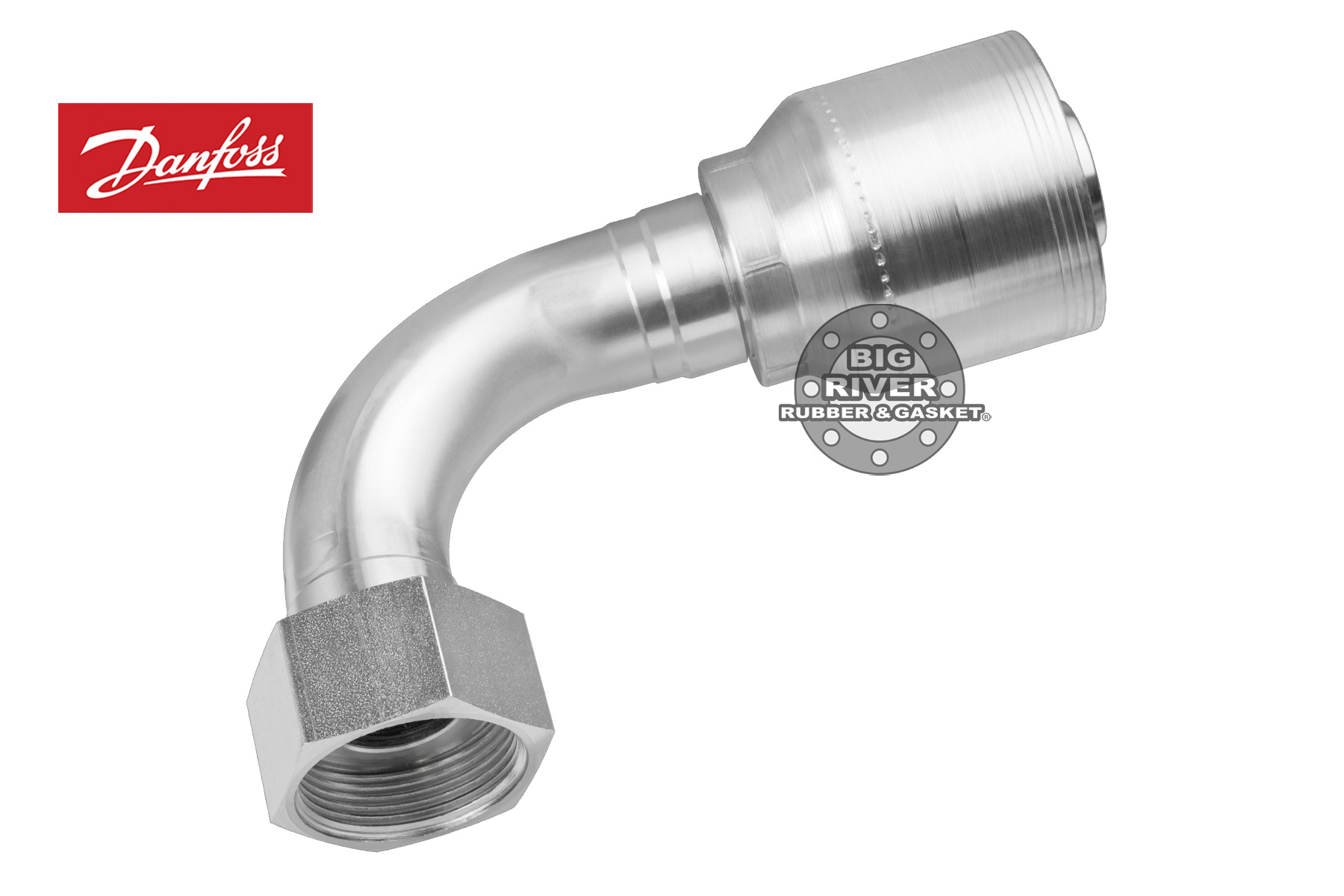 (FRB) 4SA20FRB20 Eaton Female ORS Swivel 90° Elbow Big River Rubber