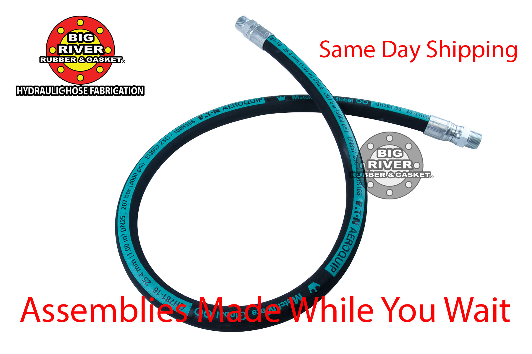 Eaton® Aeroquip® Hydraulic Hose Assembly Big River Rubber & Gasket