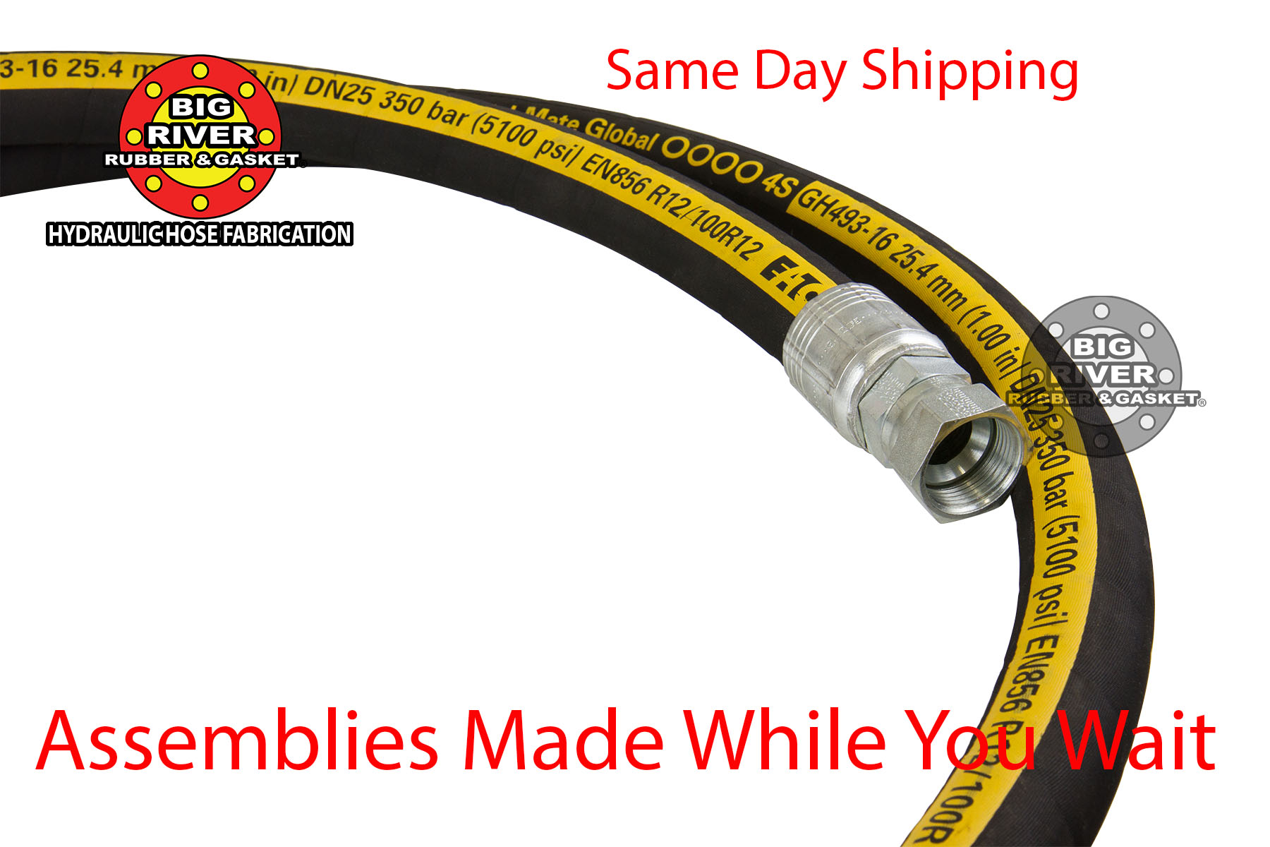 Eaton® Aeroquip® Hydraulic Hose Assembly Big River Rubber & Gasket