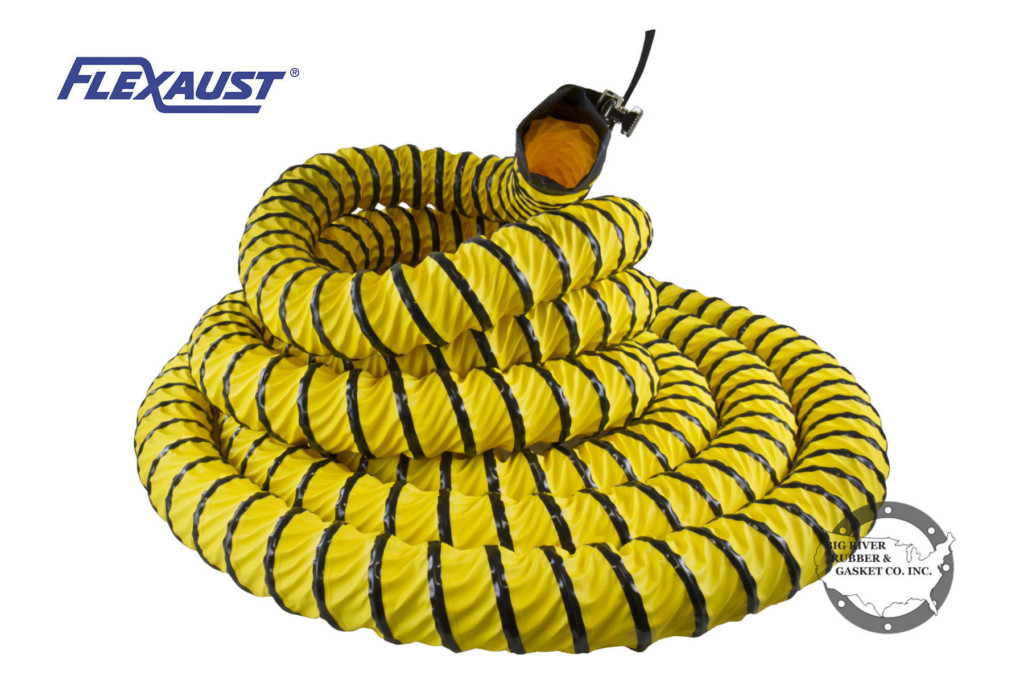 This is a Flexaust Yellow Ducting Hose