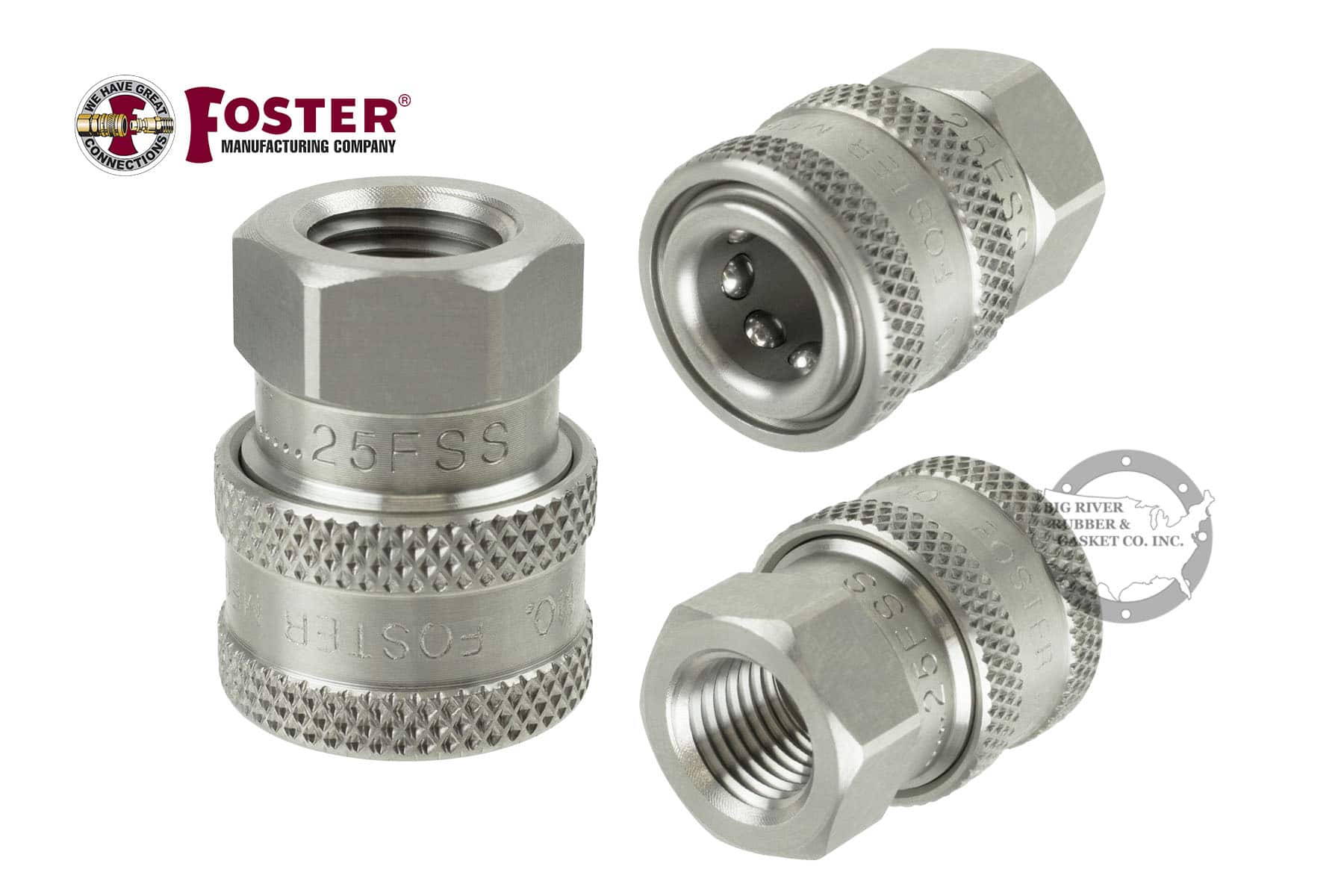 25FSS Foster FST Series Female Thread Straight-Thru Socket | Big River ...