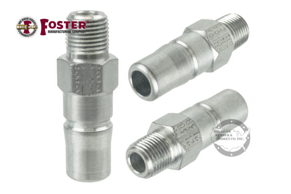 Foster Fitting, Male Thread Plug, quick Disconnect