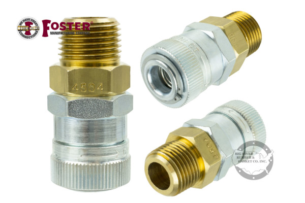 Foster FM4204 Quick Coupler 3/8" Body x 3/8" Female NPT Hose Fitting Automatic 