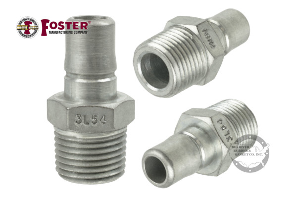 Foster Fitting, Male Thread Plug, Hose Fitting, quick Disconnect