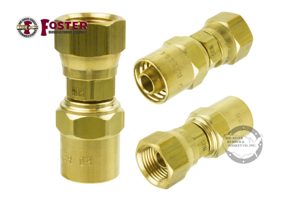 8D7S Foster Reusable Female Swivel w/Nut Hose Fitting Big River