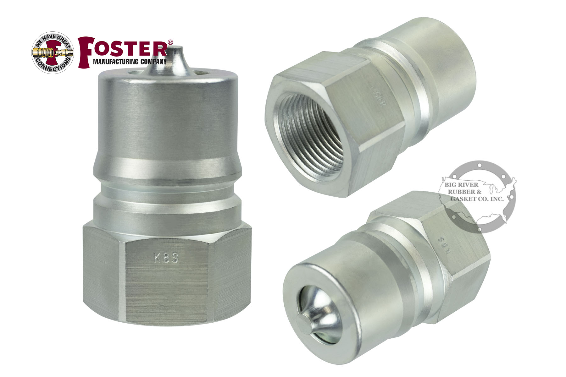 3 8 Quick Connect Fittings Foster FHK Series 1/4