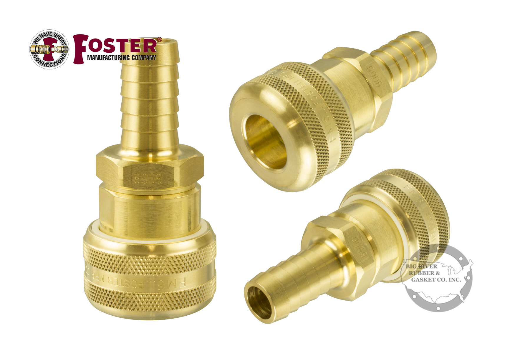 FM6906 Foster One Way Shut-Off 6 Series 3/4″ Hose Stem Automatic Socket ...