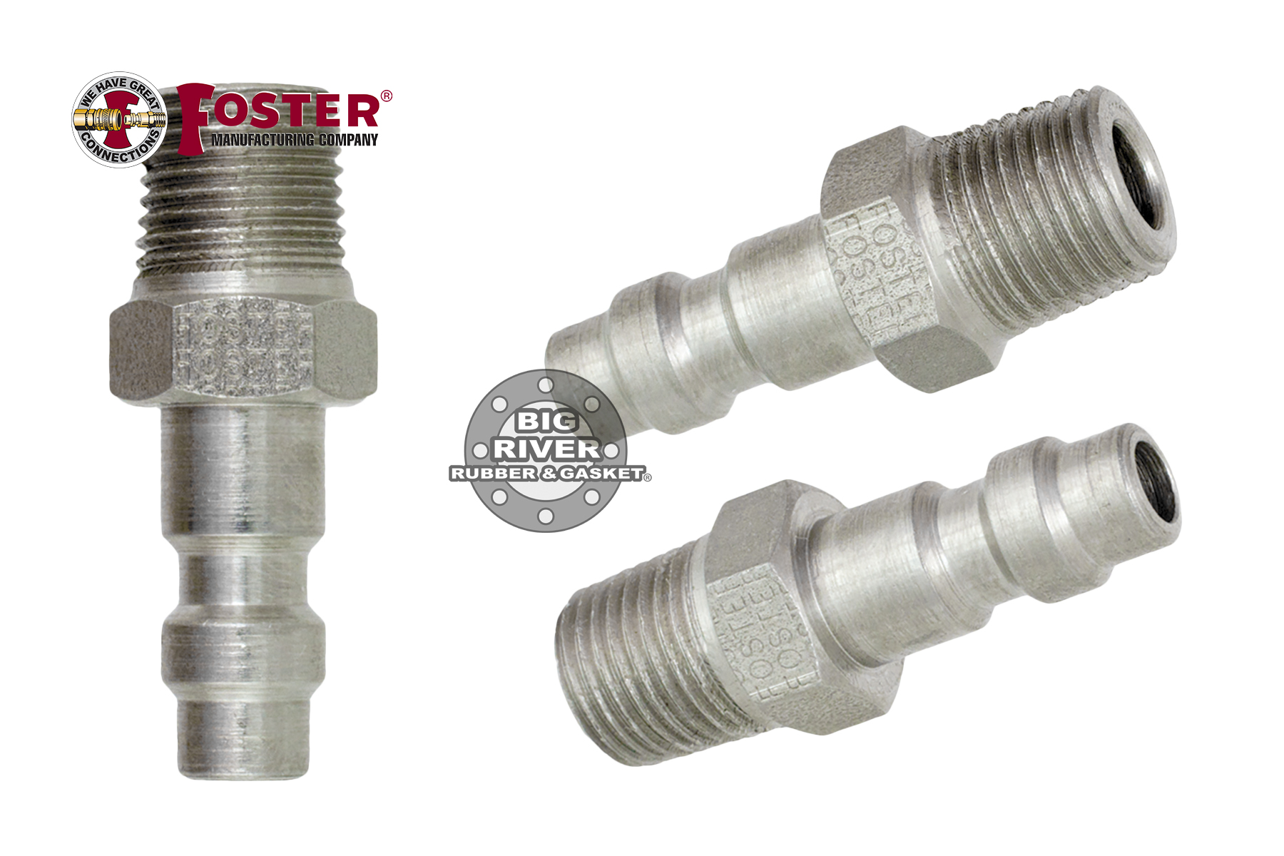 Connettore Industriale 1/8 Raccordo Foster 22-2 In Acciaio - 1/8" Maschio NPT X 1/8" Spina Per Uso Industriale Adattatore Per Softair - Foto 11