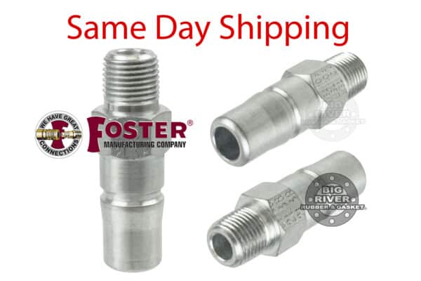 Foster Fitting, Male Thread Plug, quick Disconnect