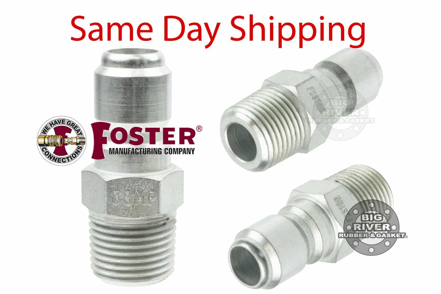38MP Foster FST Series Male Thread StraightThru Plug Big River