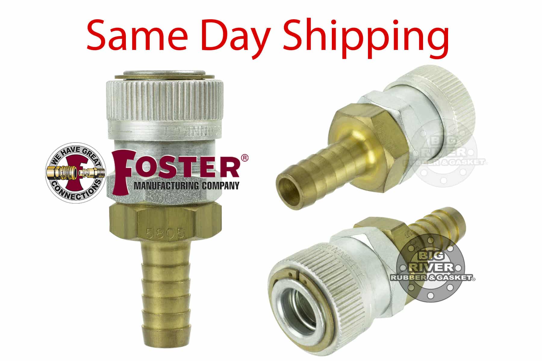 3R5805 Foster 3FRL Series 1/2″ Hose Stem Automatic Socket Big River
