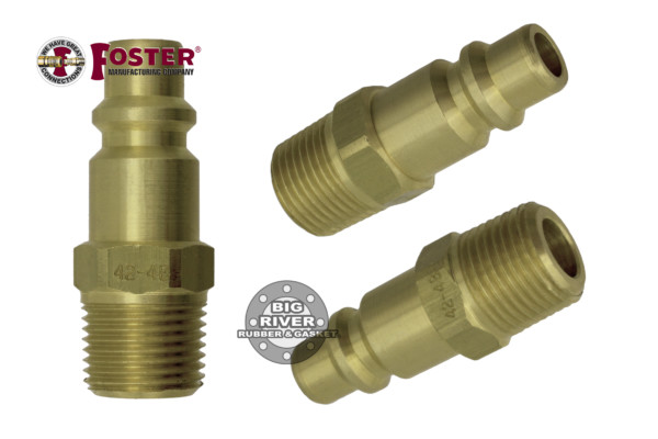 Foster 3603-1/4" ID Hose Barb 1/4" Industrial Coupler Brass Air Fitting M 