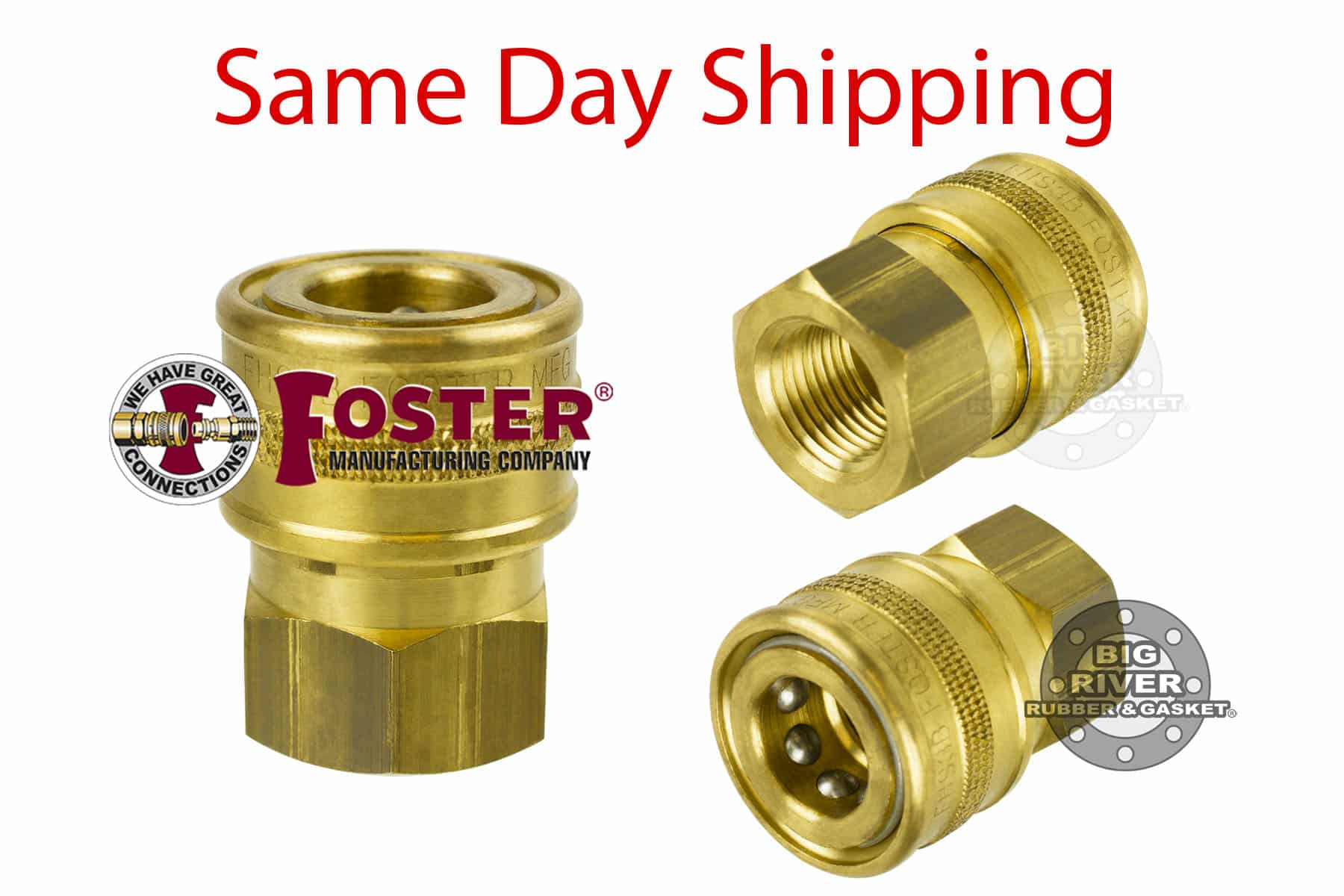 FHS3B Foster FH Series Female Thread StraightThru Socket Big River