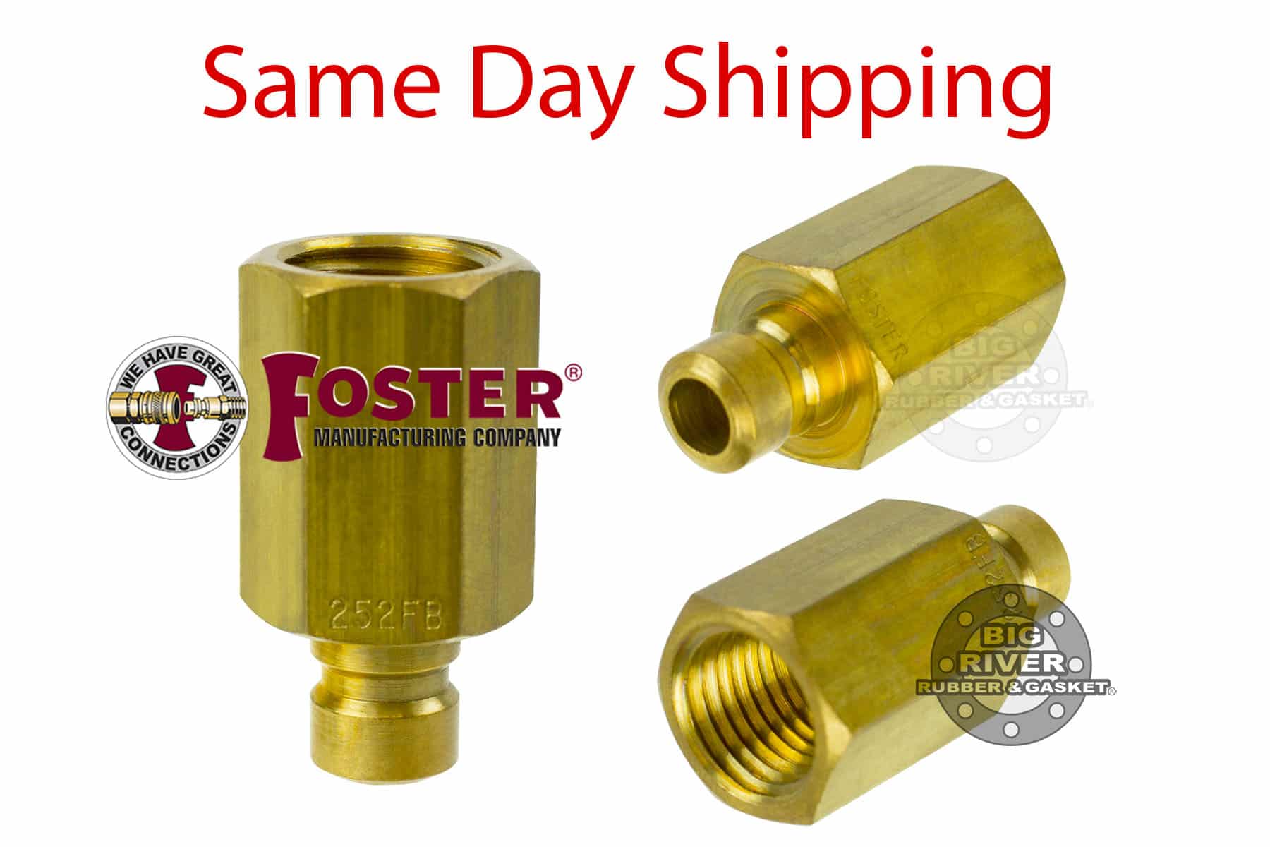 FP252FB Foster FJT 1/4″ Series Female Thread Plug Big River Rubber