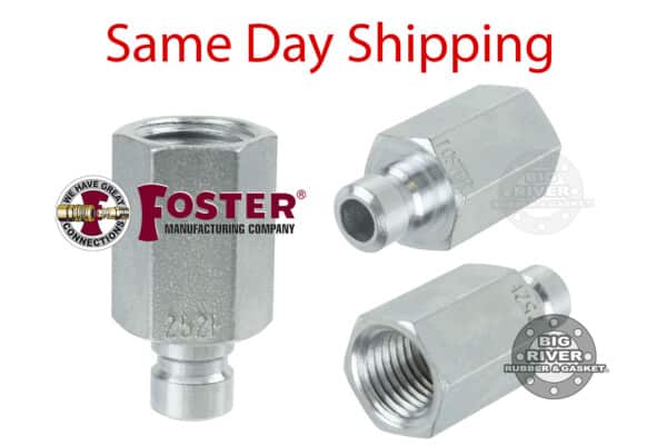 Foster Fitting, Foster, Female Thread Plug, quick Disconnect