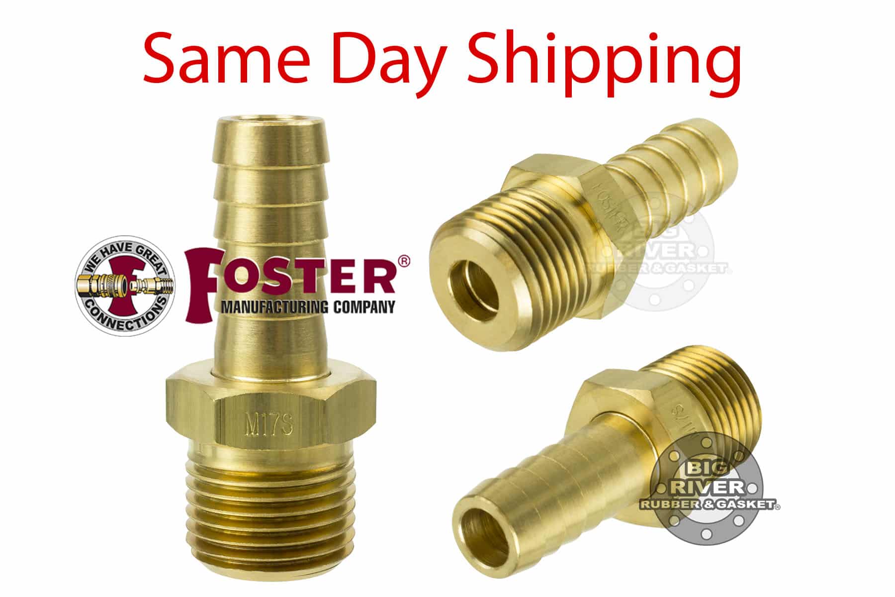 ZSI - Foster Adapter, Brass Hose Splicer, HS-D11