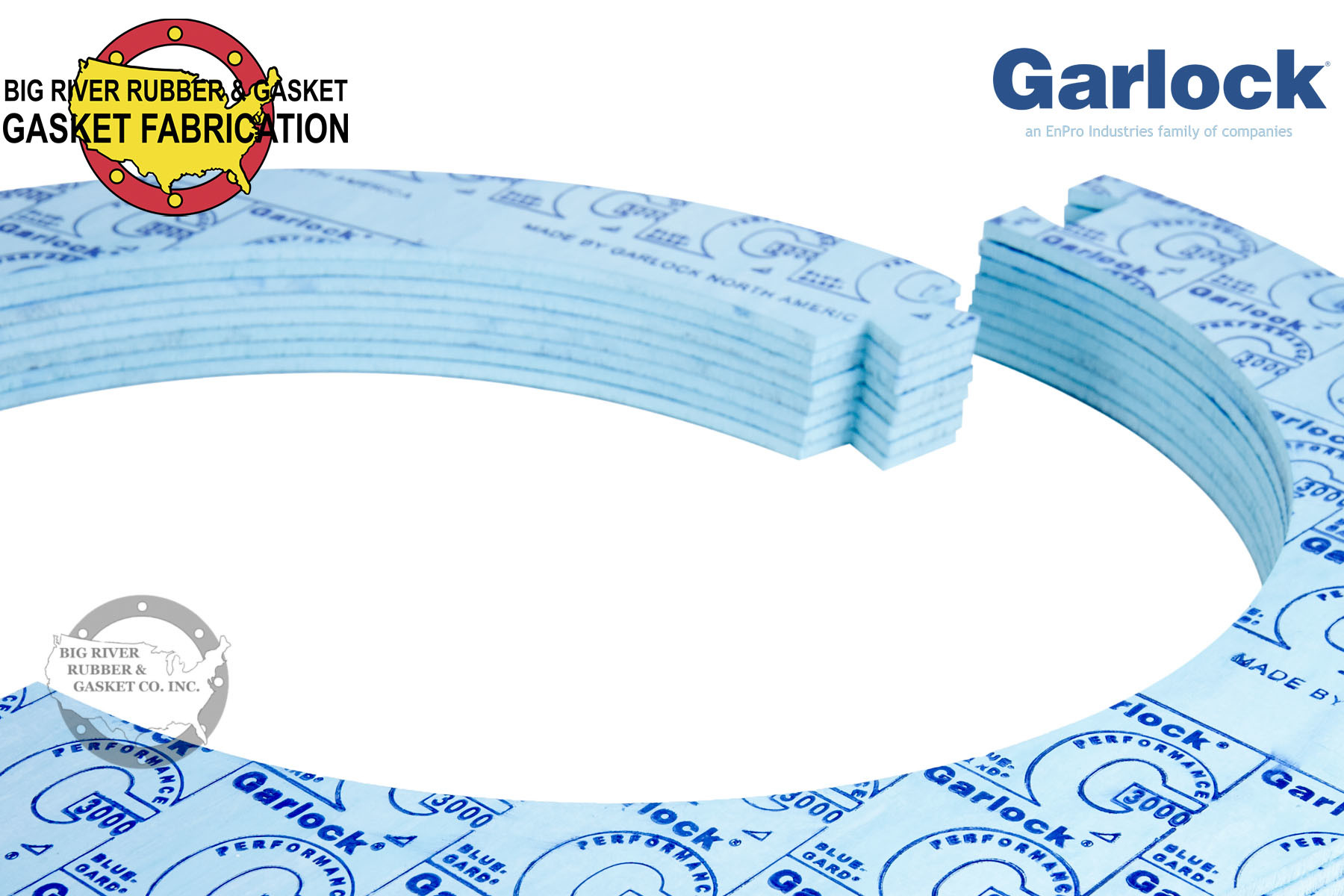 Garlock® Blue-Gard® Style 3000 Gasket 1/8″ Thick | Big River Rubber ...