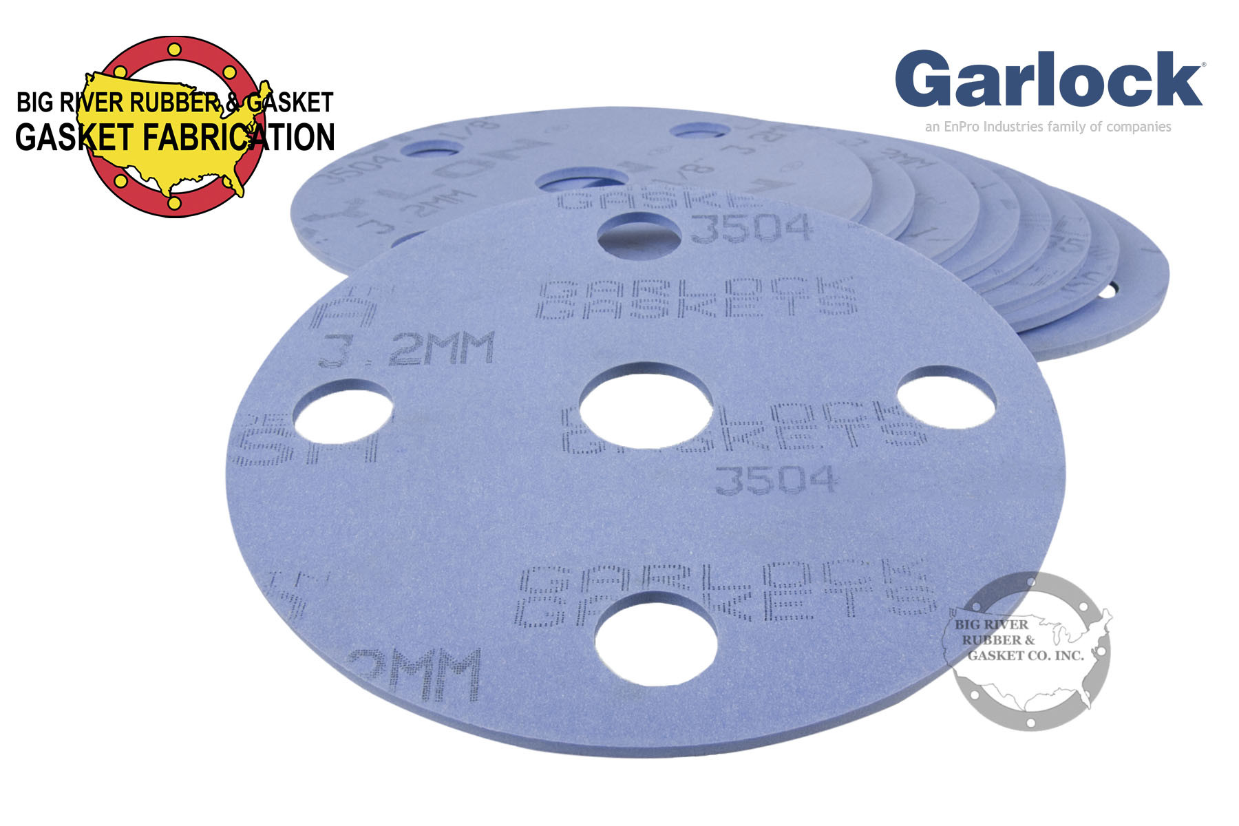 Garlock® Gylon® Style 3504 Gasket Big River Rubber And Gasket