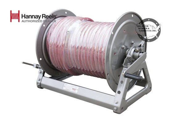 Hannay Metal Hose Reel with attached hose