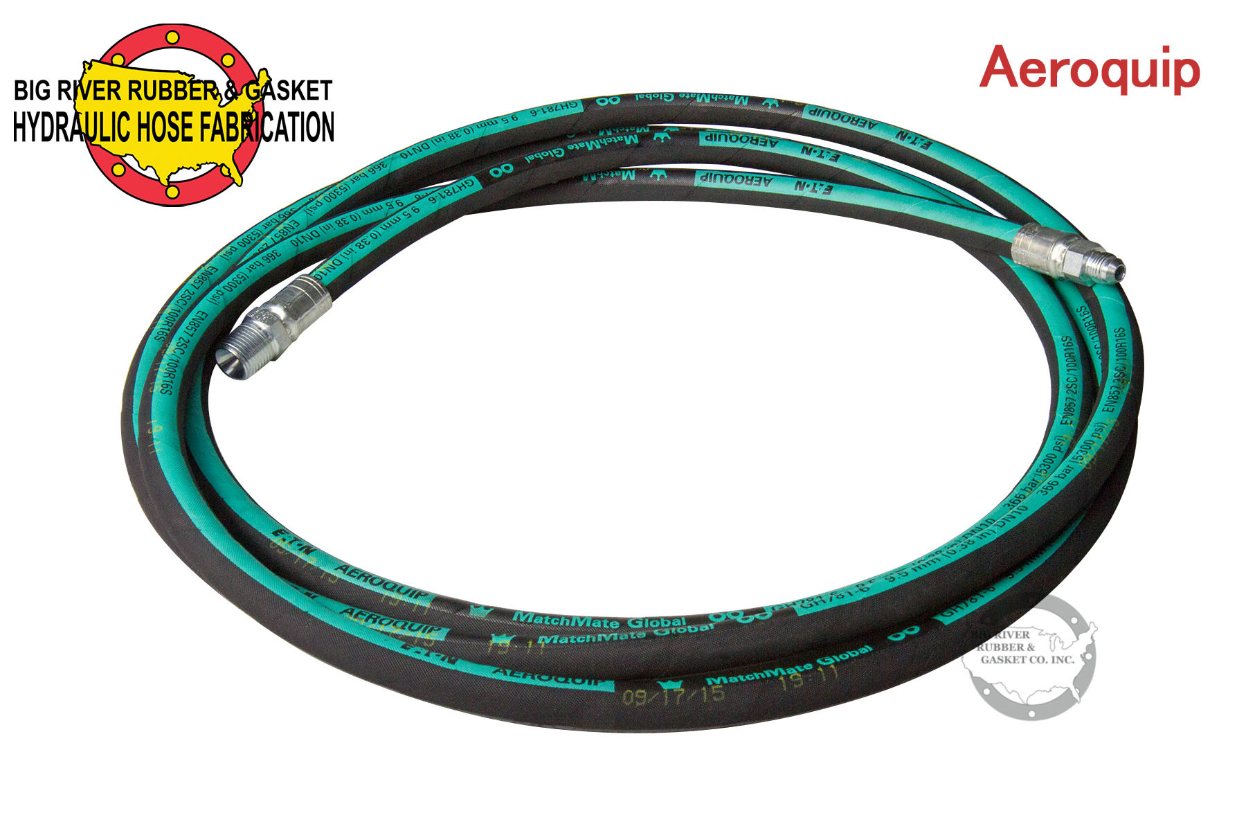 Eaton Aeroquip® Hydraulic Hose Assembly Big River Rubber & Gasket