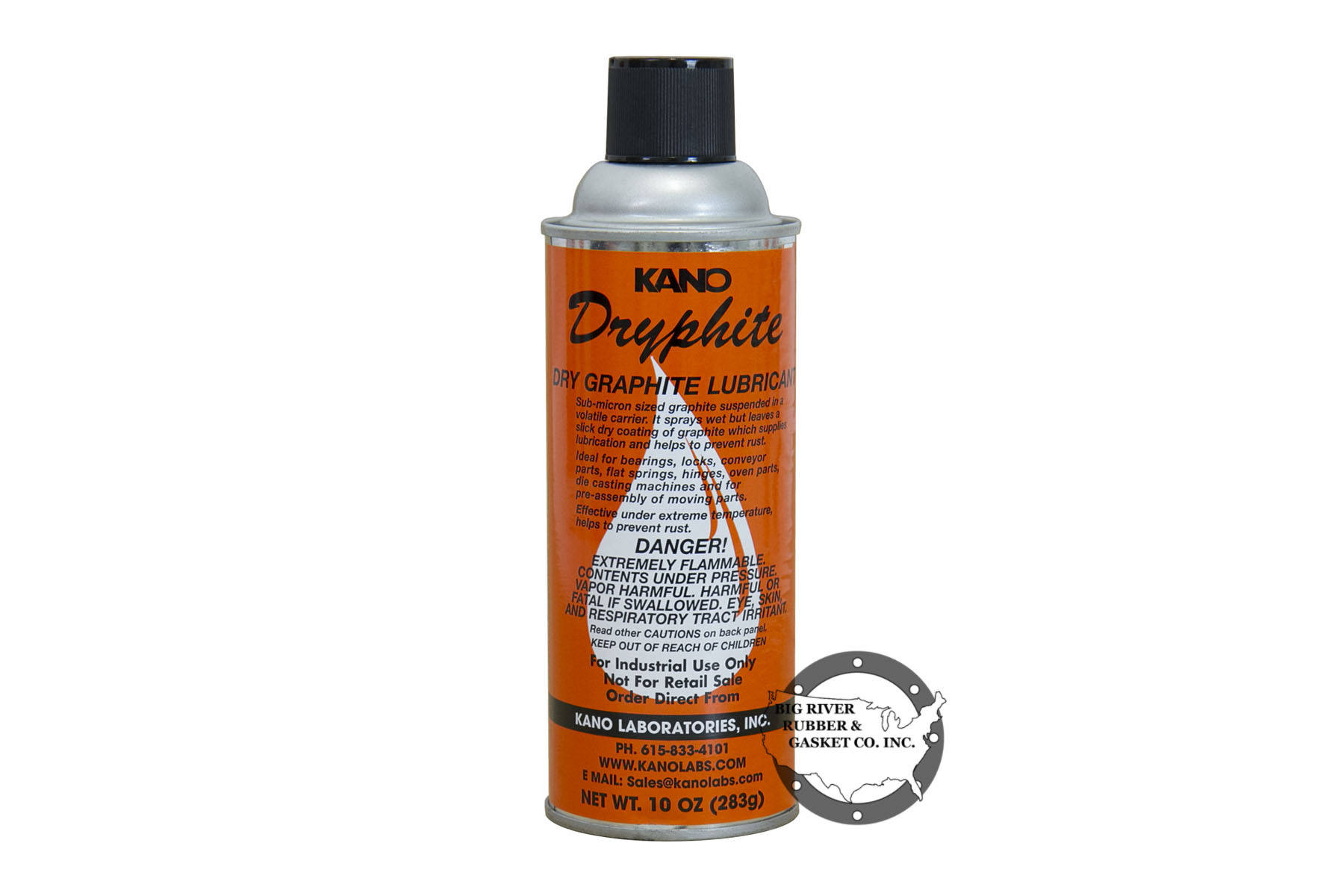 Kano Dryphite Dry Graphite Lubricant | Big River Rubber & Gasket