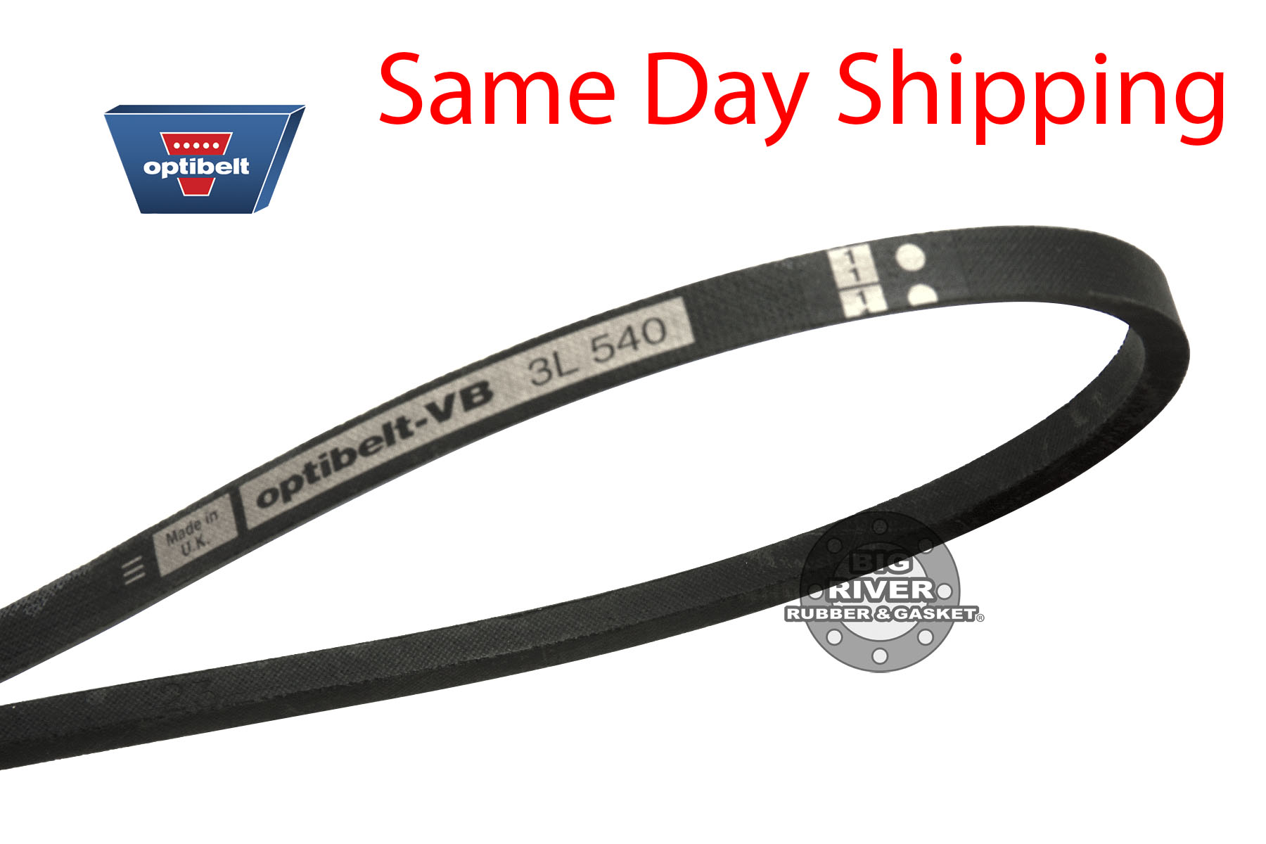 THREE FIVE FHP V-Belt 3L540 - 3/8" X 54" - Perfect For Washers, Fans & Light Drives