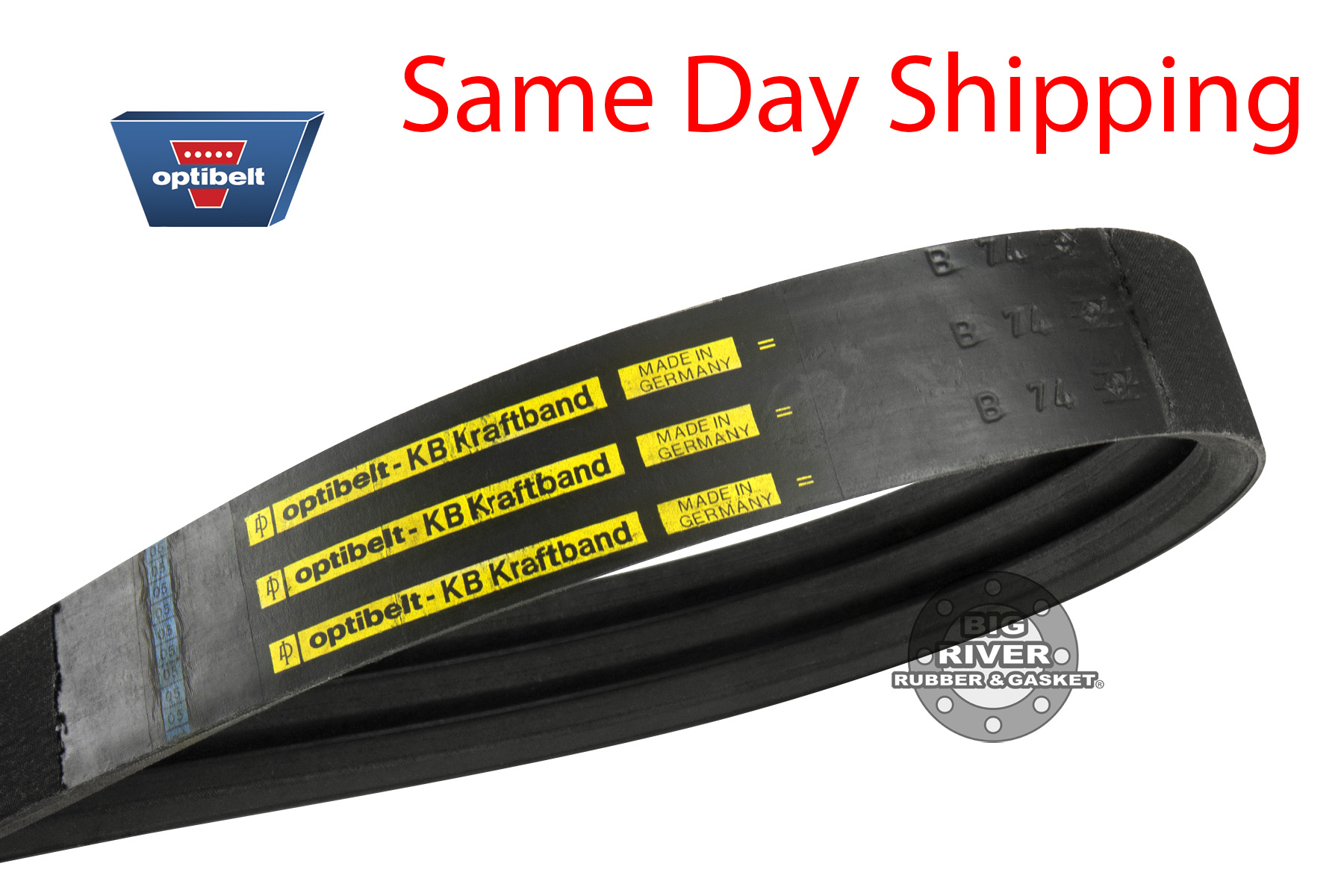 3/B74 Banded VBelt Optibelt Big River Rubber & Gasket