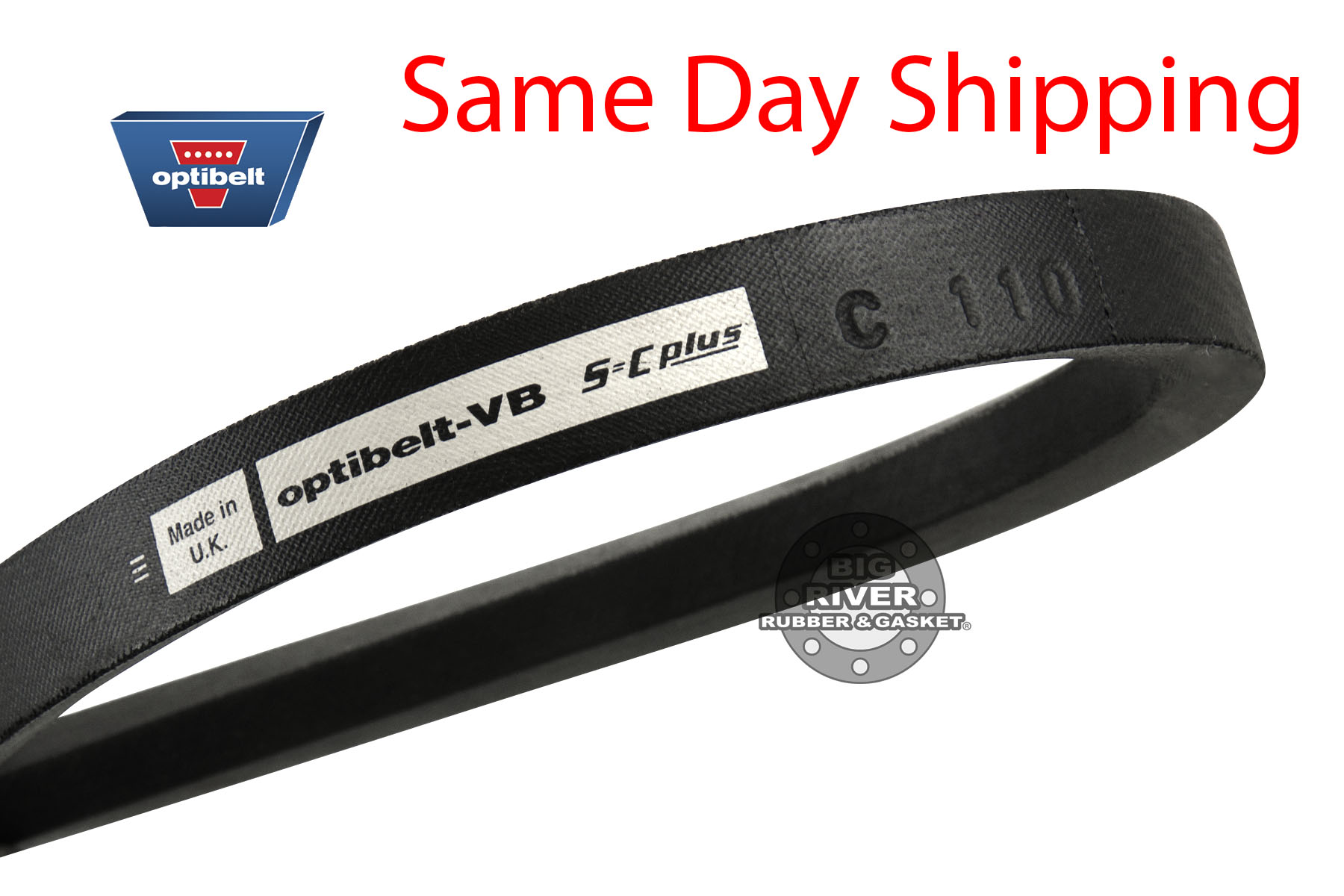 D&D DURA-PRIME C110 V-Belt – 7/8 X 114in, Standard Industrial Belt