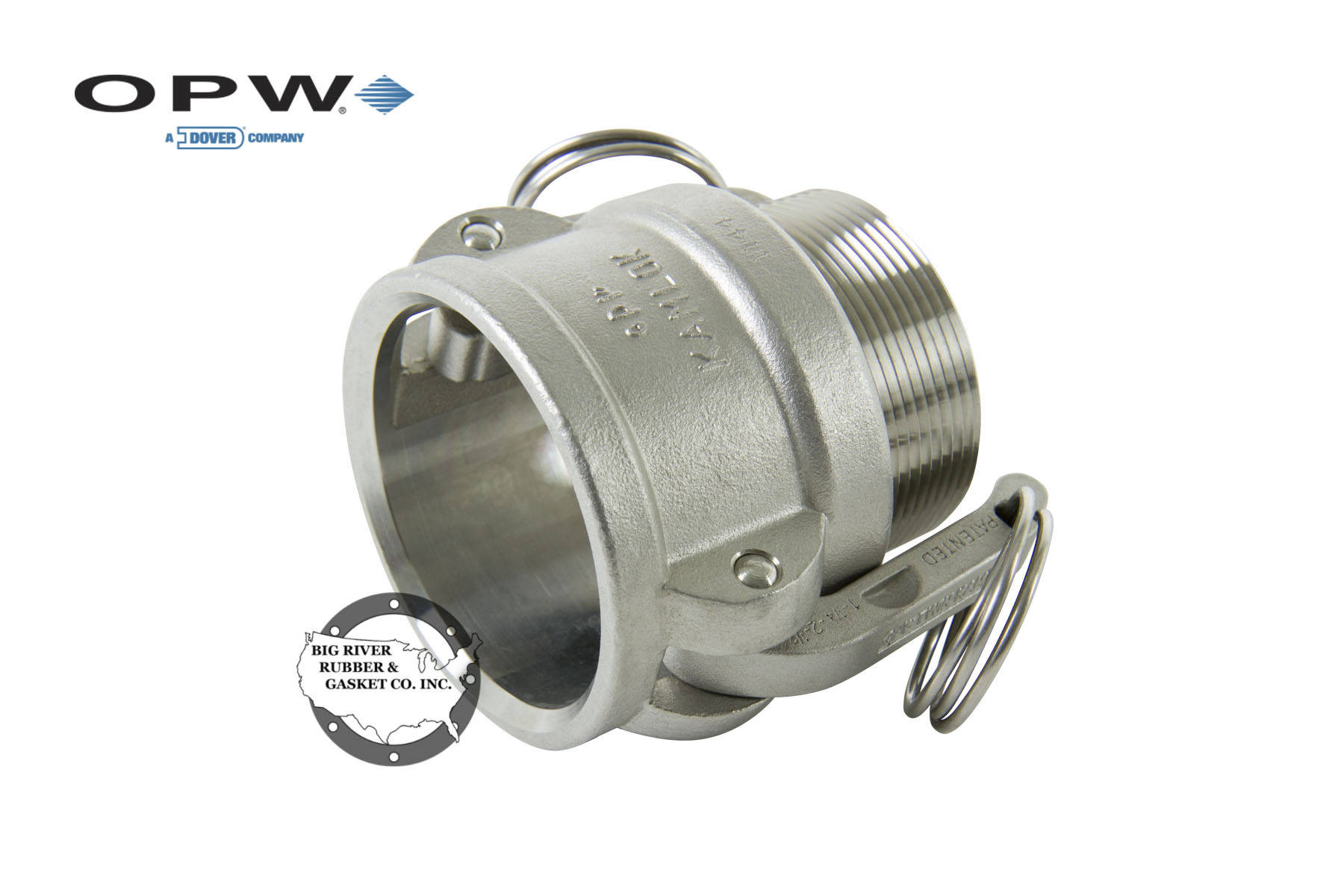 OPW® Kamlok® Male Coupler 633BSS20 Big River Rubber & Gasket