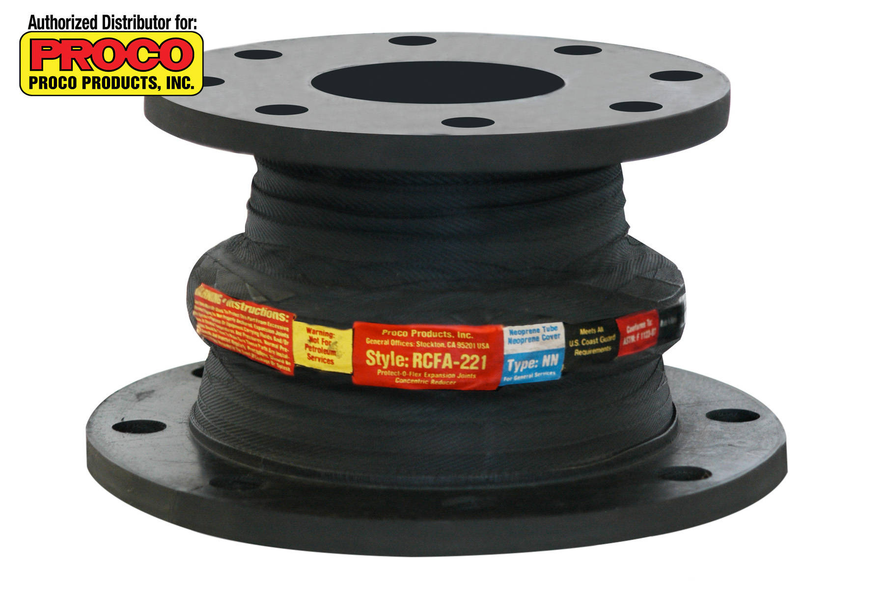 Proco Concentric Reducing Expansion Joint Filled Arch Style RCFA221/NN