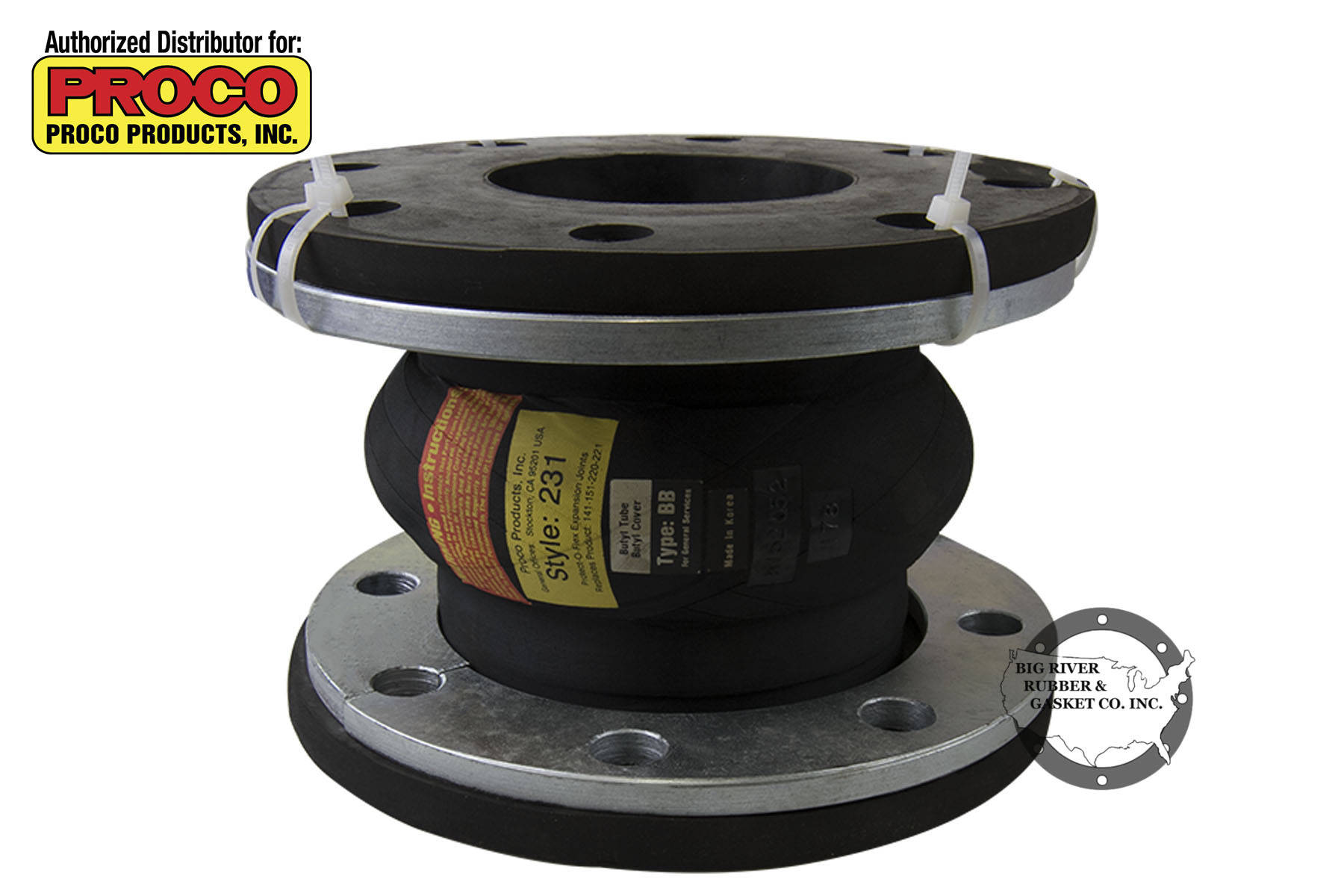 Proco Expansion Joint Style 231/BB With Retaining Rings | Big River ...