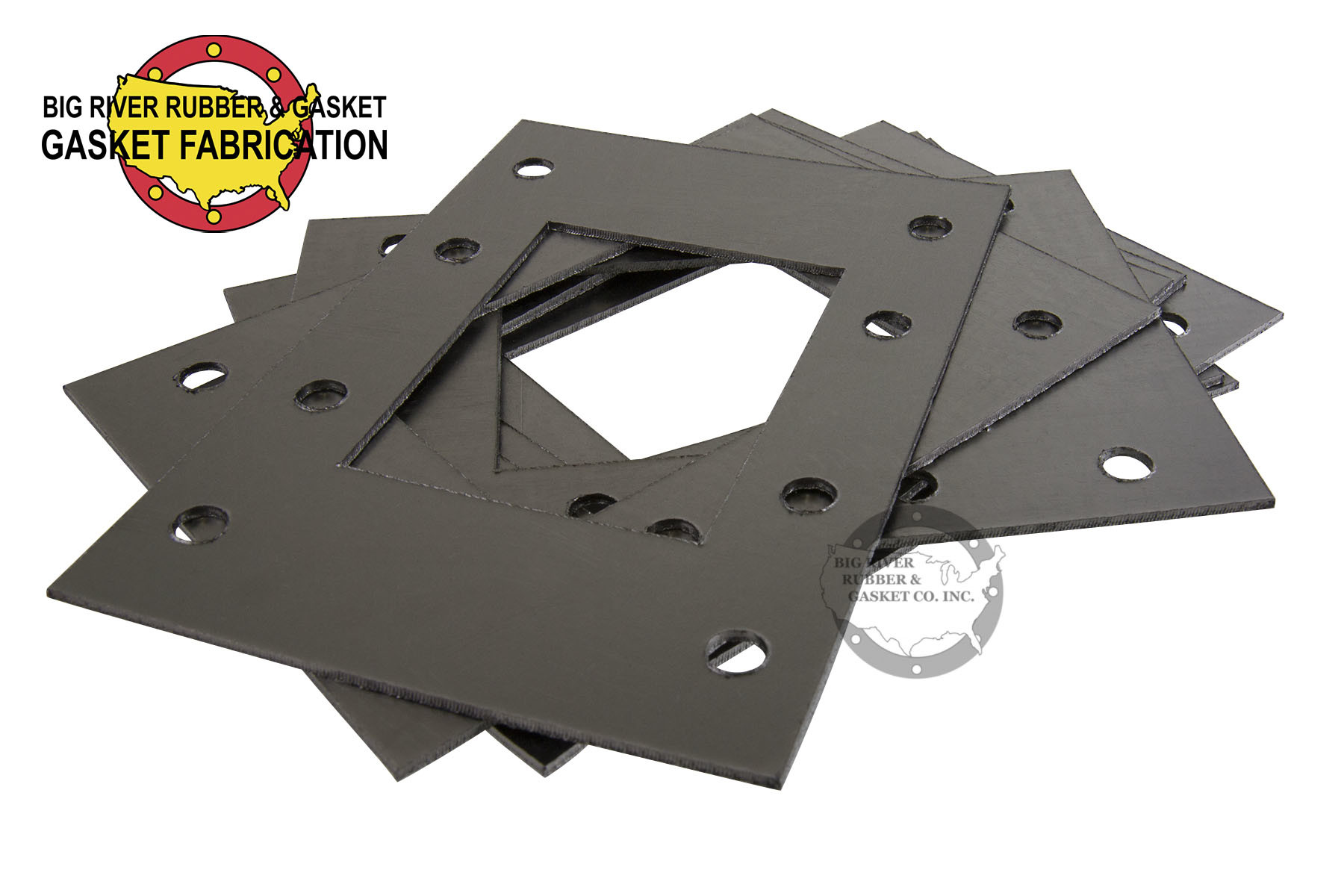Graphite Gaskets with Metal Shim Insert 1/16″ Thick Big River Rubber
