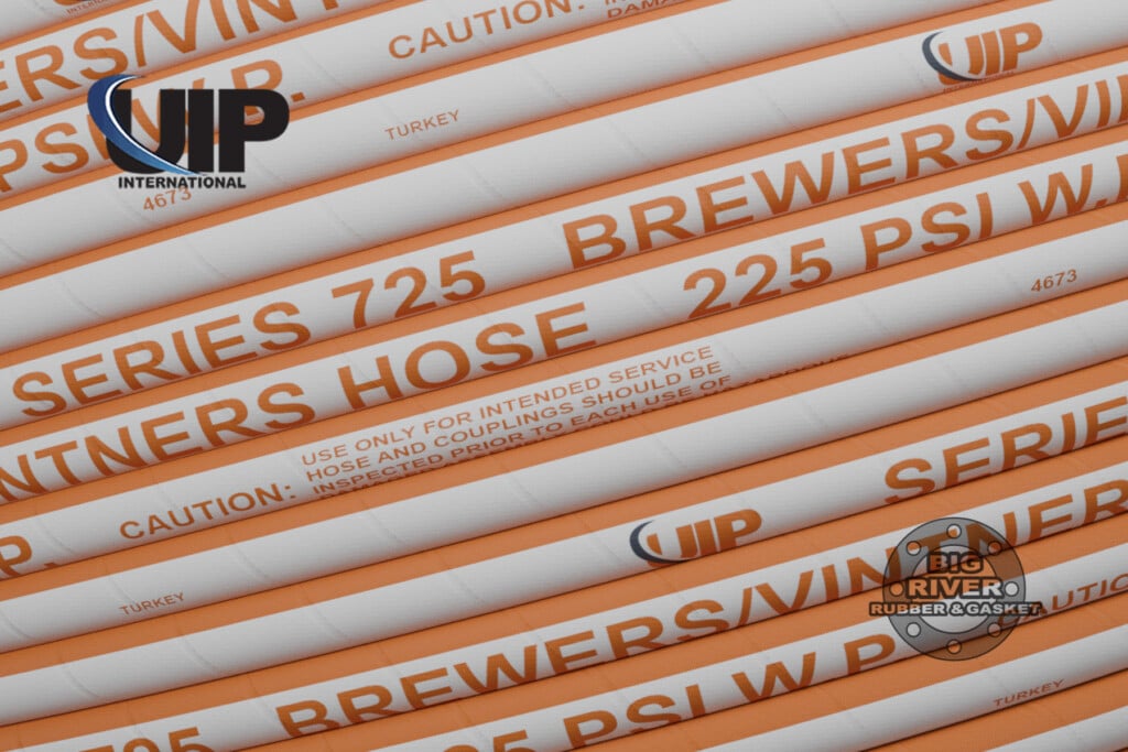 UIP International Series 725 Brewers and Vintners Discharge Hose, Orange and White