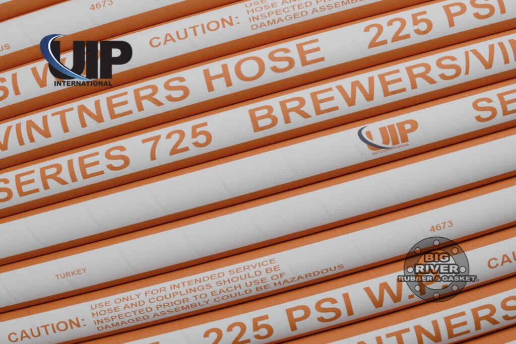 UIP International Series 725 Brewers and Vintners Discharge Hose, Orange and White