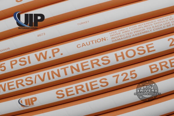 UIP International Series 725 Brewers and Vintners Discharge Hose, Orange and White