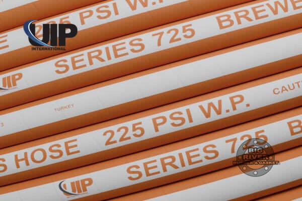 UIP International Series 725 Brewers and Vintners Discharge Hose, Orange and White